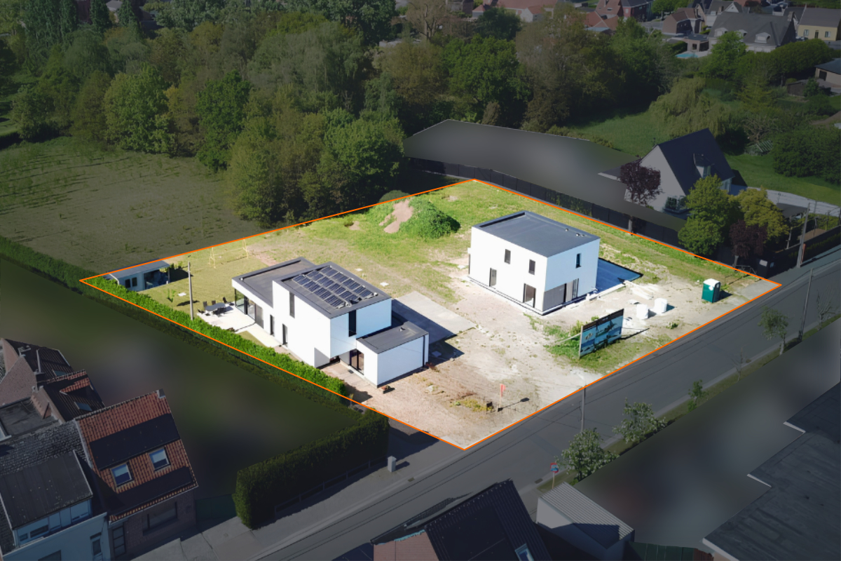 Verkavelingsplan verkaveling Kapellestraat Zulte met beschikbare bouwgronden